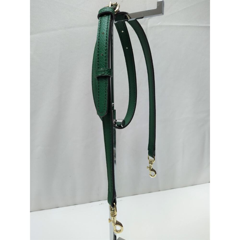 Karl Lagerfeld Replacement Strap Green Leather Gold-tone Spring Trigger Hook - Picture 11 of 11
